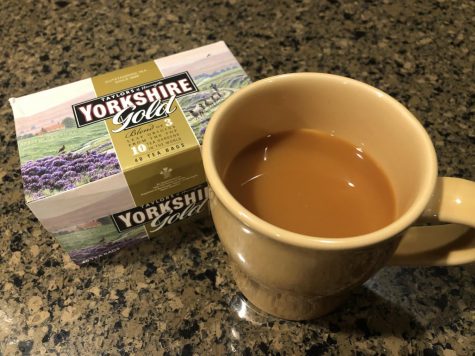 The preferred tea when making the practically perfect cup is Taylors of Harrogate Yorkshire Gold.