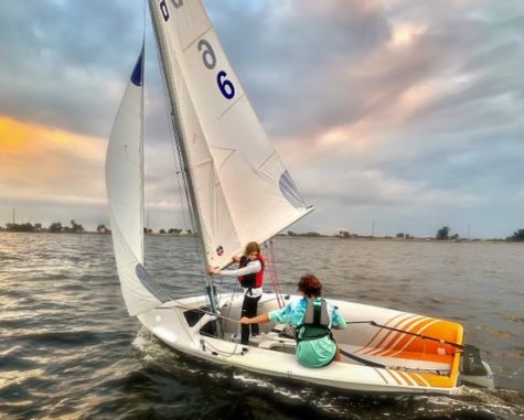 Freshman Lil Bieda competes with the Eau Gallie sailing team. Her love of being on the water has her hoping to be in the Navy.
