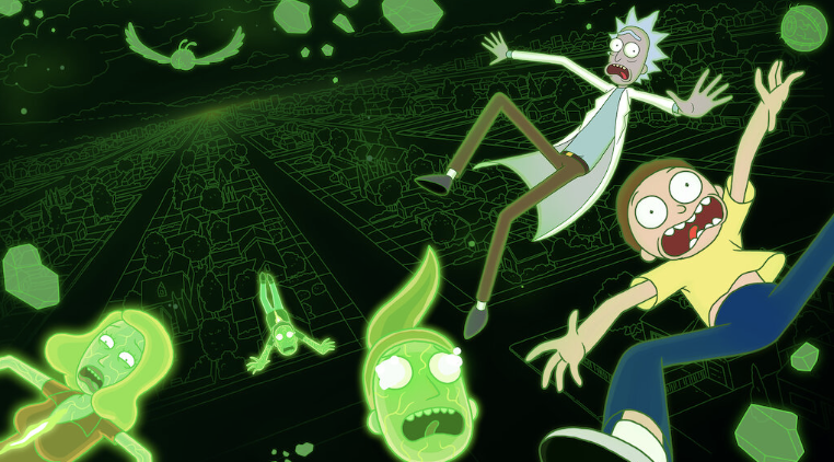 Promotional art for the sixth season of Rick and Morty.