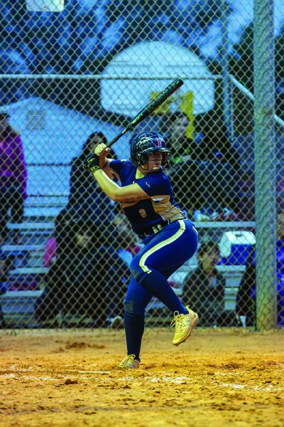 Senior Cali Perillo steps up to the plate. Perillo has played softball since the age of six and is commited to play at the University of Tampa.