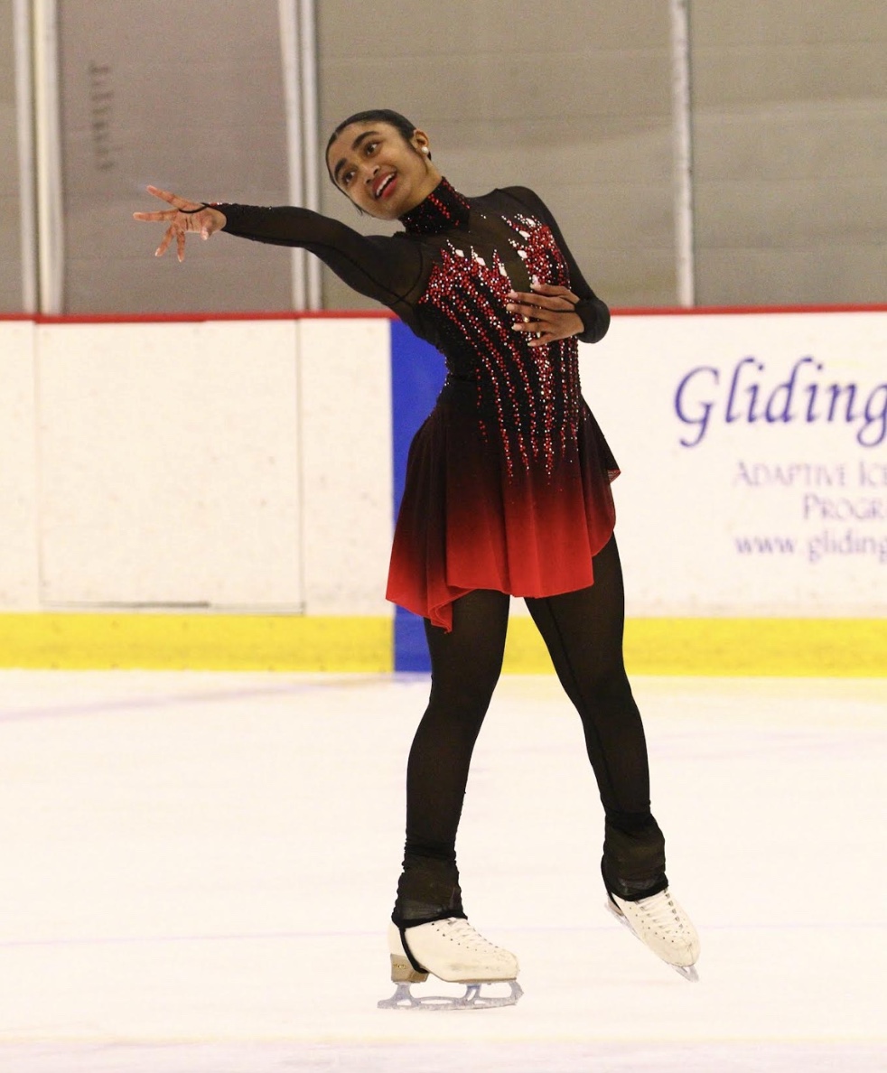 Siri Rao performs a routine at RDV Sportsplex Orlando Ice Den.